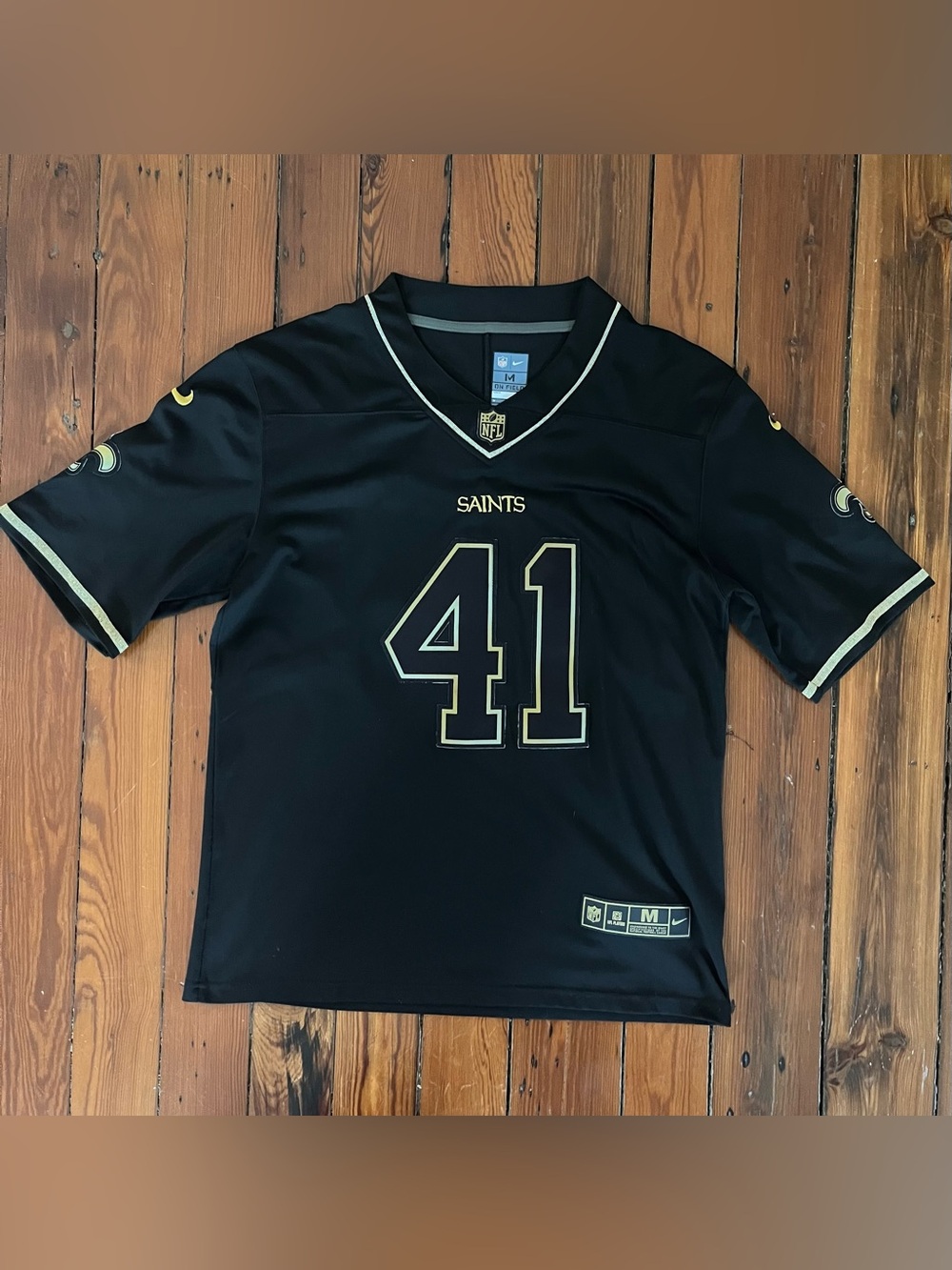 Nike NFL New Orleans Saints Alvin Kamara #41 Jersey Black Men’s Medium